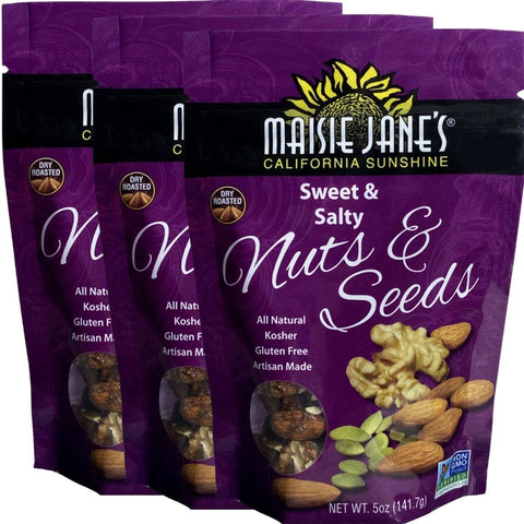 Sweet & Salty Nuts & Seeds, 5oz Reclosable Pouch - Maisie Jane’s