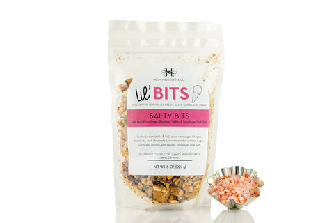 Salty Bits - Lil' Bits Dessert Topper, 8 oz - Holm Made Toffee Co.