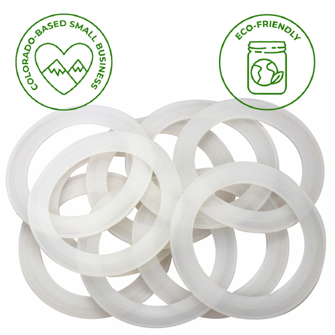Wide Mouth Sealing Ring for Jars, Platinum Cured, Leak Proof Silicone - Mason Jar Lifestyle