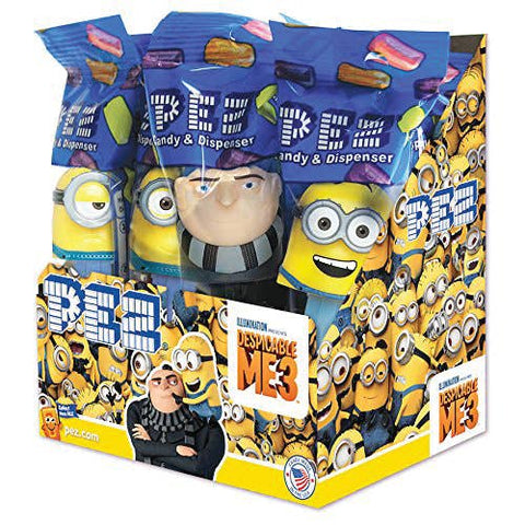 Despicable Me 3, Minions PEZ Candy - Grandpa Joe's Candy Shop
