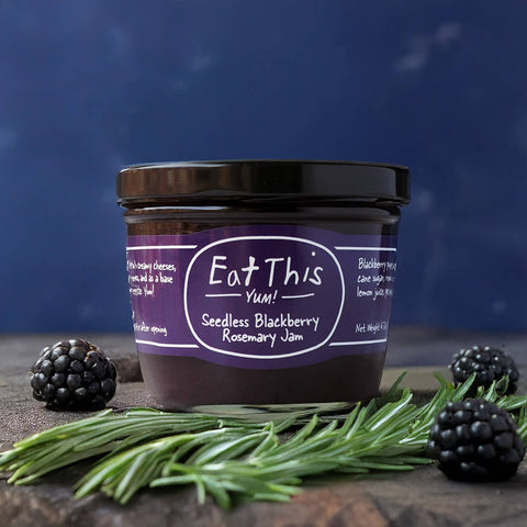 Seedless Blackberry Rosemary Jam, 7 oz - Eat This Yum