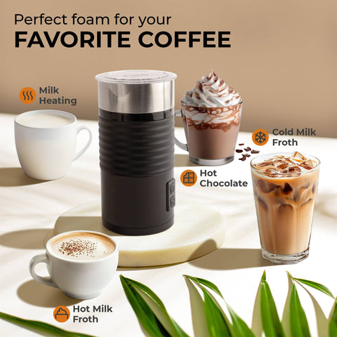 Pour-in Base Milk Frother w/ Silicone Base - Kaffe
