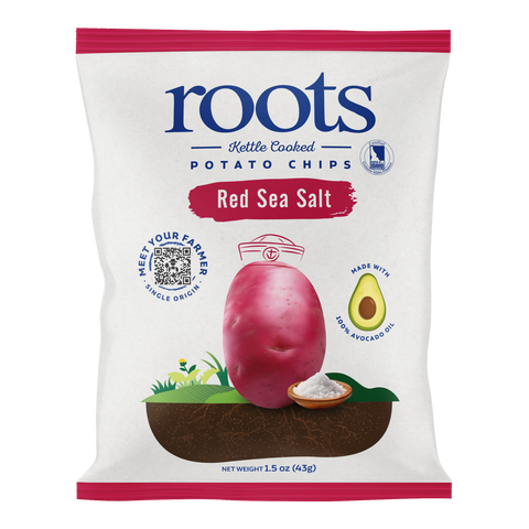 Red Sea Salt Potato Chips, 1.5 oz bag - Roots Potato Chips
