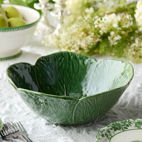 Le Jardin Cabbage 3-D Deep Bowl, 12.75x5"