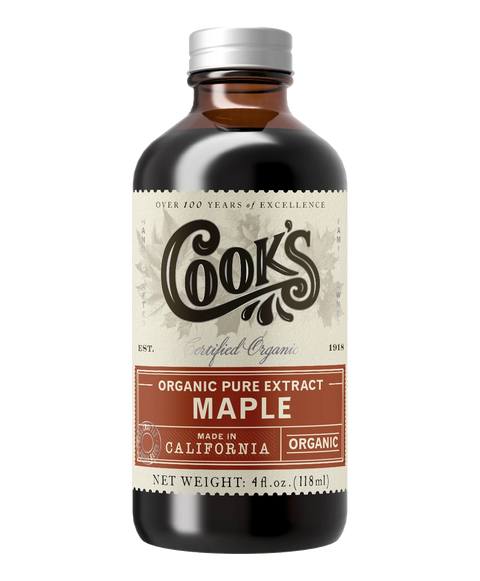 Organic Pure Maple Extract, 4 Oz - Cook Flavoring Company