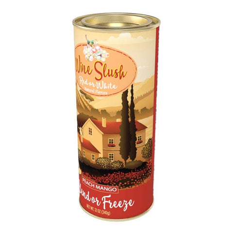 Red or White Wine Slush - Peach Mango, 12oz Round Tin - McSteven's