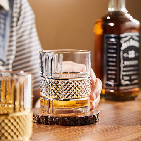 Old Fashioned Vintage Whiskey Glass, 10oz (Set of 4) - Lemonsoda