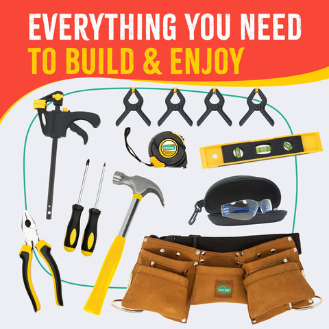 Kids Deluxe Tool Set, 14 pc - SparkJump