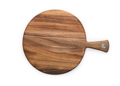 Ironwood Round Provencale Paddle Board, Acacia, 12" x 16" - Fox Run Brands