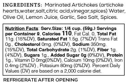 Garlic Artichoke Pizza Sauce, 12 oz - Sutter Buttes