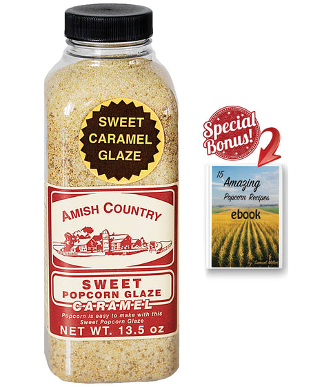 15oz Bottle of Caramel Glaze - Amish Country Popcorn