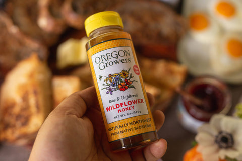 Northwest Wildflower Honey 12 Oz. Squeeze Bottle - Oregon Growers