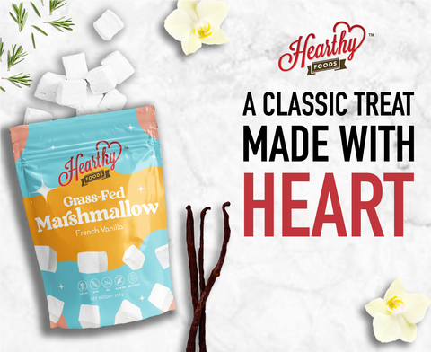 Grass-Fed Gelatin Marshmallows: Vanilla - Hearthy Foods