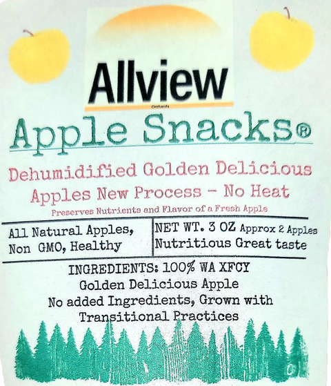 Golden Delicious Apple Snack Bag - ALLVIEW ORCHARDS