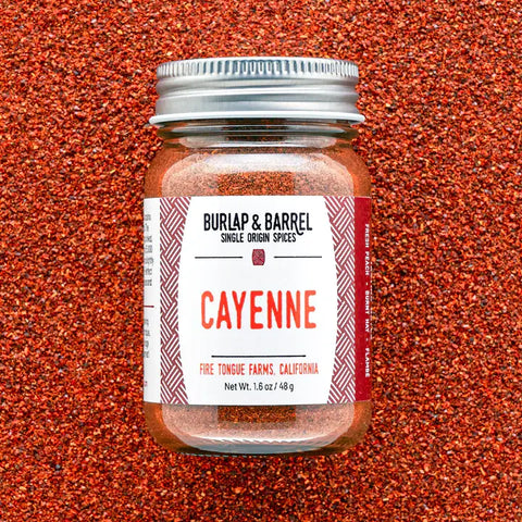 Cayenne Powder - Single Origin Spice & Seasoning: 1.5 oz - Burlap & Barrel