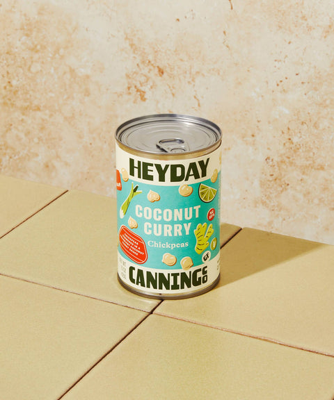 Coconut Curry Chickpeas: 15 oz can - Heyday Canning Co.