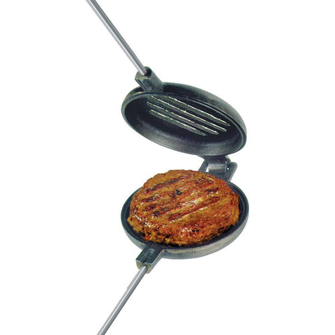 Single Hamburger Griller, Cast Iron, 28"x4.25"diameter - Rome Outdoor Cookware