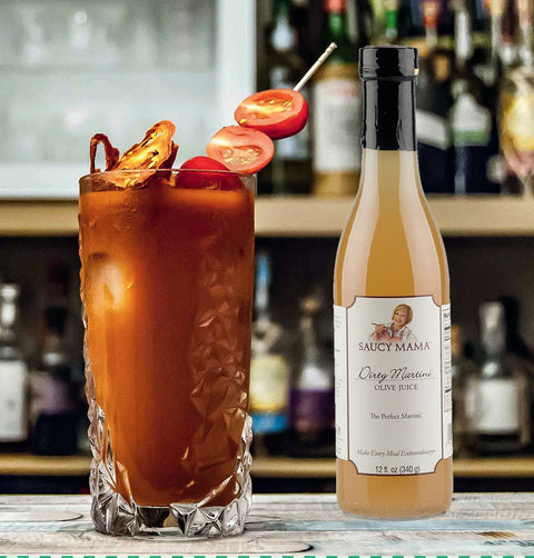 Saucy Mama Dirty Martini Olive Juice, 12 oz - Suzie's Organics and More