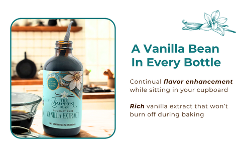 Pure Vanilla Extract, Single-Origin, 8 fl oz - The Sweetest Bean