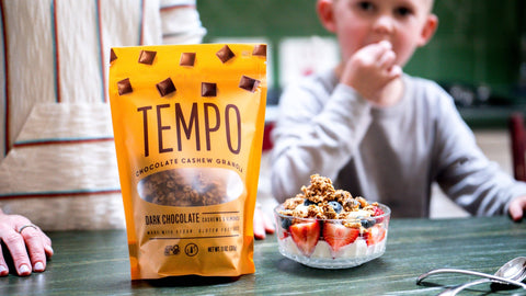 Dark Chocolate Cashew Almond Granola, 11 oz - Tempo Granola