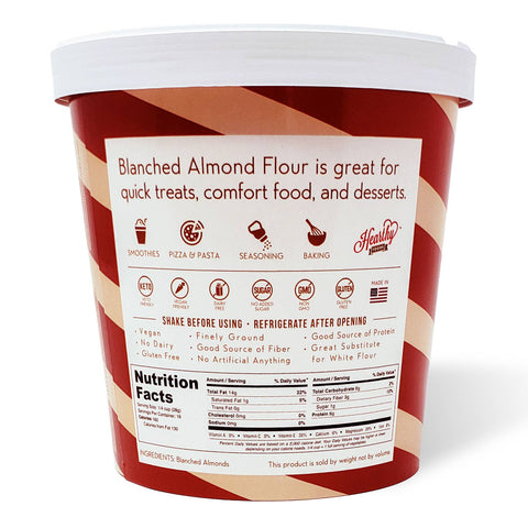 Blanched Almond Flour, 1 lb, Finely Ground - Hearthy Foods