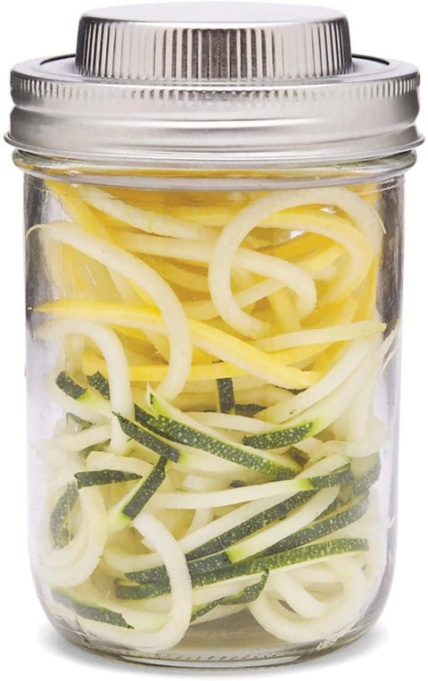 Jarware 3 in 1 Spiralizer for Wide Mouth Mason Jar - Fox Run Brands