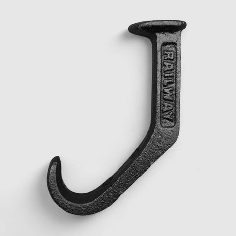 Railroad Spike Wall Hook, Cast Iron - Iron & Blossom