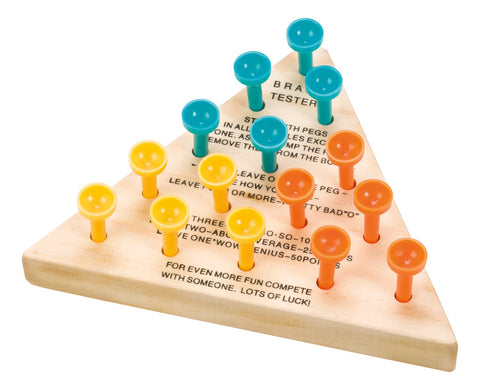 Neato! Classic Wooden Peg Game, Travel Size - Toysmith