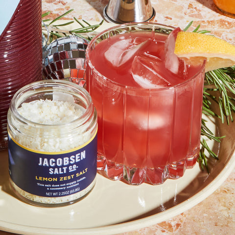 Lemon Zest Salt, Infused Sea Salt, 2.25 oz - Jacobsen Salt Co.