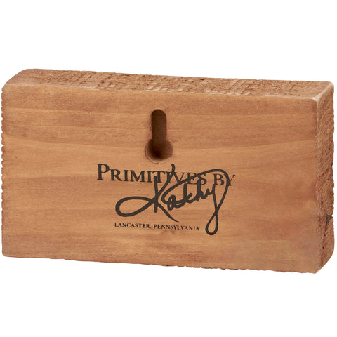 Christmas Begins With Christ, 4.5"x2.5"x1" Block Sign - Primitives by Kathy