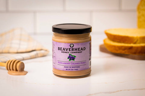 Beaverhead Huckleberry Creamy Honey, 12 oz - Rocky Mountain Honey Co.