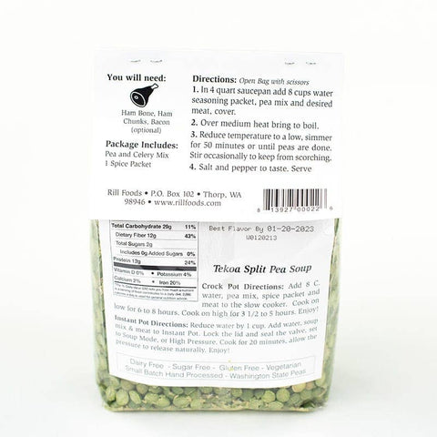 Tekoa Split Pea Soup Mix, Large, 15.9 oz, Serves 10 - Rill Foods