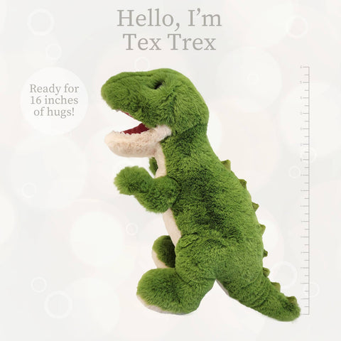 Tex T-Rex Lushee Plush, 16" - Beverly Hills Teddy Bear Company