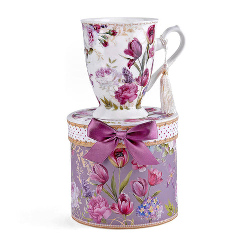 Tulip Tea/Coffee Tall Mug, 10.82 fl oz, in Gift Box