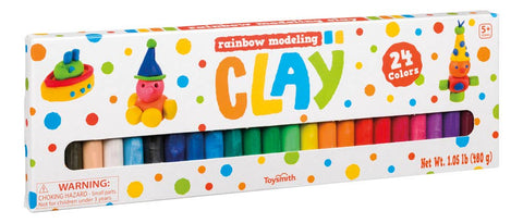 Rainbow Modeling Clay, 24 Colors - Toysmith