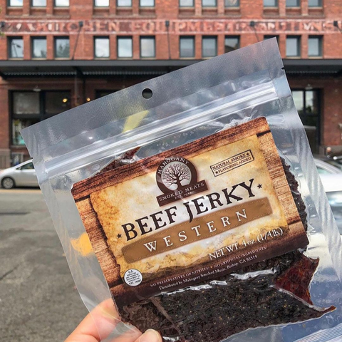 Western Beef Jerky, All-Natural, 4 oz - Mahogany Smoked Meats