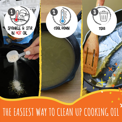 FryAway Cooking Oil Solidifier - Super Fry, 7 oz - FryAway