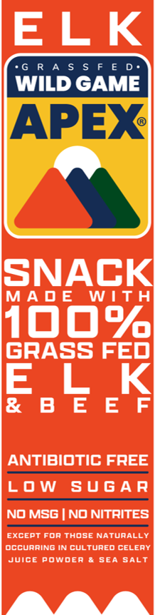 APEX Wild Game Grassfed Snack Sticks (1oz) Elk - Farmers' Market Foods