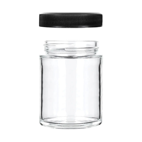 4oz/118ml Clear Glass Jar With Screw Top Caps - Human Objects®