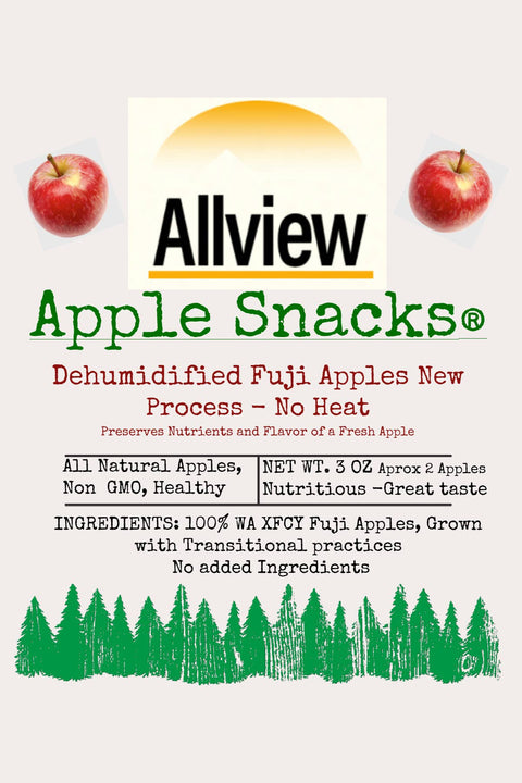 Fuji Dehumidified Apple Snacks - ALLVIEW ORCHARDS
