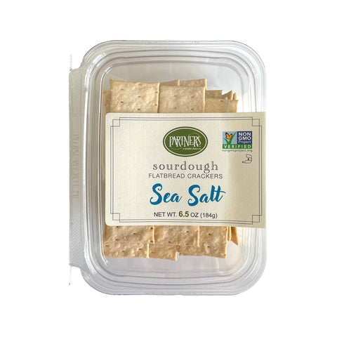 Sourdough Sea Salt Flatbread Crackers - Partners Crackers