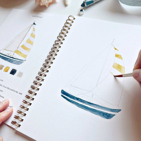 Seaside Watercolor Workbook - Emily Lex Studio