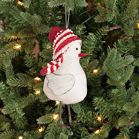 Snow Bird with Hat - Ornament - Holiday Depot Inc.