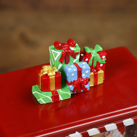 Christmas Red Gift Truck Snow Globe Lantern - SINT