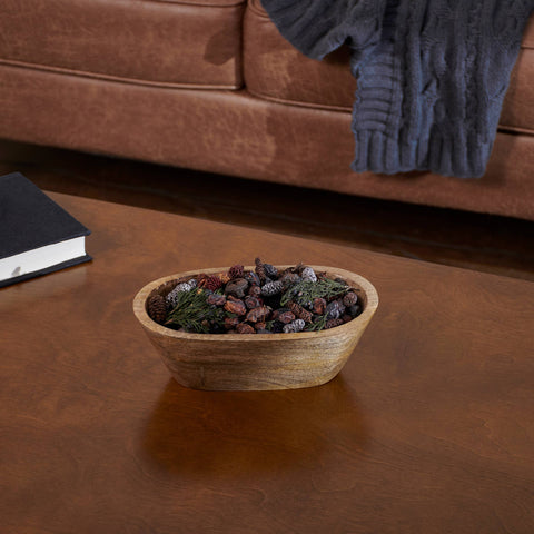 Oval Wood Bowl - Primitives by Kathy