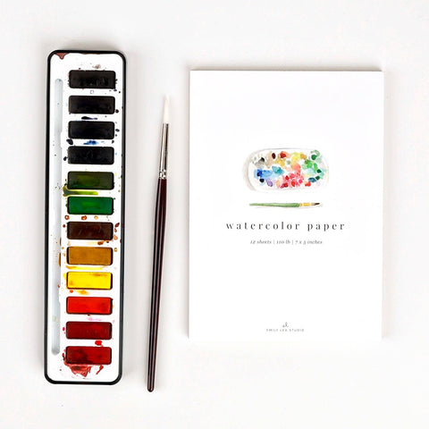 Watercolor Paper: 8.5"x11" - Emily Lex Studio