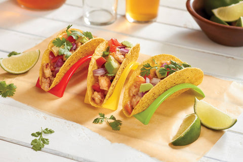 Stackable Taco Holder Stands, Set 12, 4.25" x 2" - Fox Run Brands
