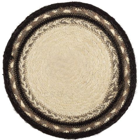Sawyer Mill Charcoal Poultry Jute Trivet, 8 in - VHC Brands