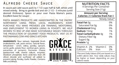 Alfredo Cheese Sauce by Pasta Mama's - Grace Collective