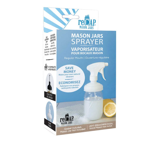 Mason Jar Sprayer Lid, Regular Mouth / Natural - reCAP Mason Jars